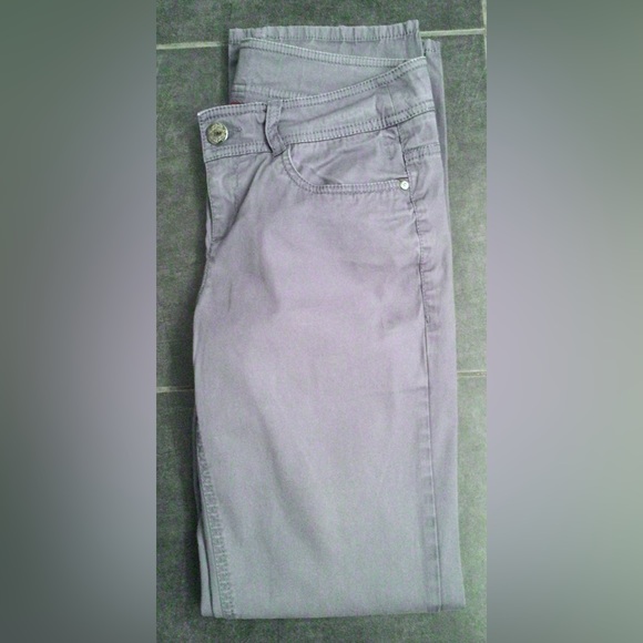 ESPRIT Slate Blue-Grey Straight Cotton Pants - US 6 *BUNDLE OFFER* - Picture 5 of 7